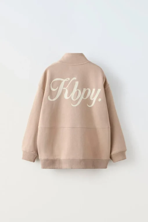 SUDADERA CREMALLERA BORDADO