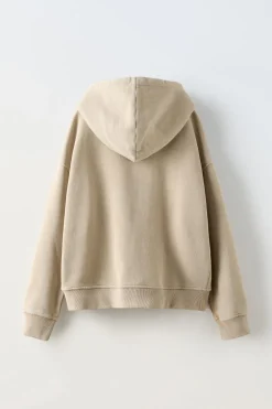 SUDADERA CREMALLERA LAVADA ETIQUETA