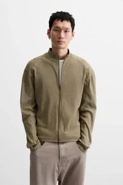 SUDADERA CREMALLERA LAVADA