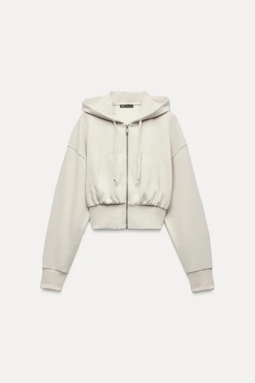 SUDADERA CROP CAPUCHA SOFT