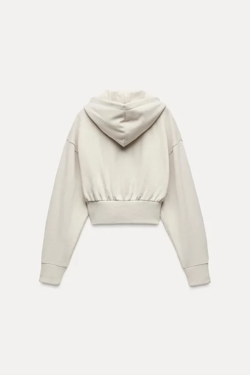 SUDADERA CROP CAPUCHA SOFT