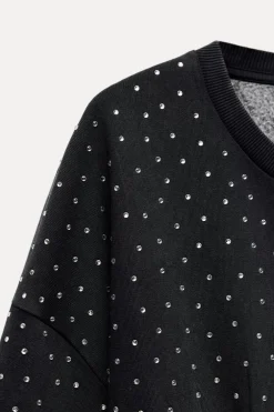 SUDADERA CROP LAVADA JOYAS