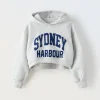 SUDADERA CROPPED TEXTO