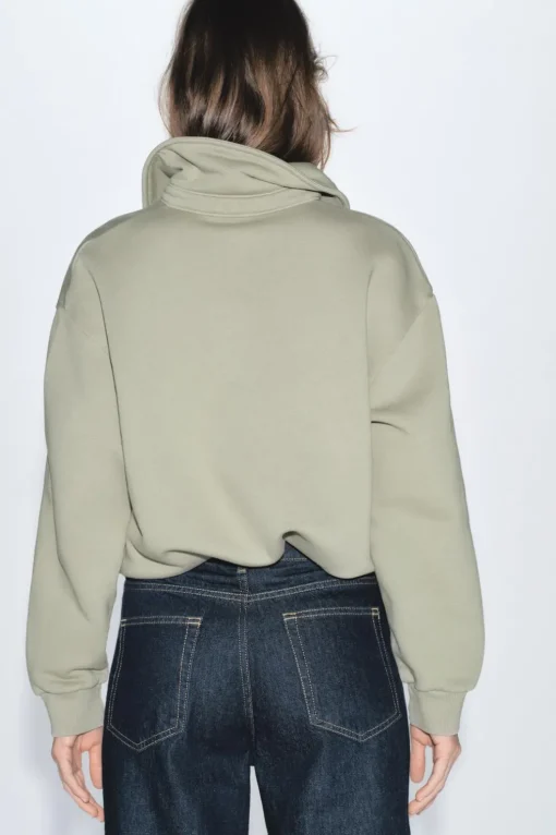 SUDADERA CUELLO POLO LAVADA