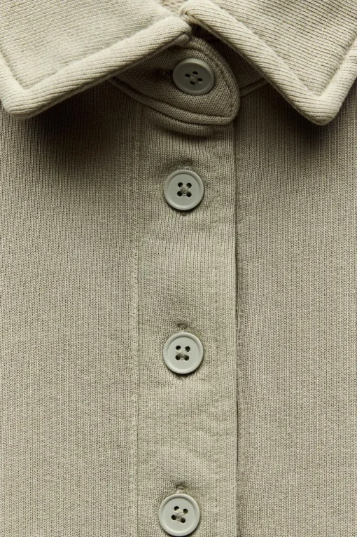 SUDADERA CUELLO POLO LAVADA