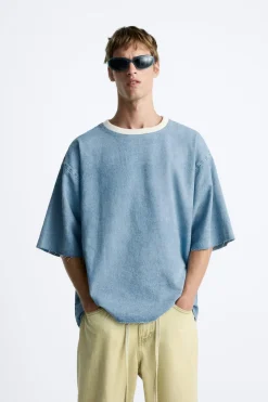 SUDADERA DENIM LAVADO
