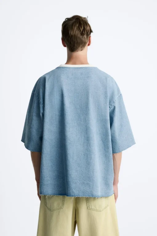 SUDADERA DENIM LAVADO