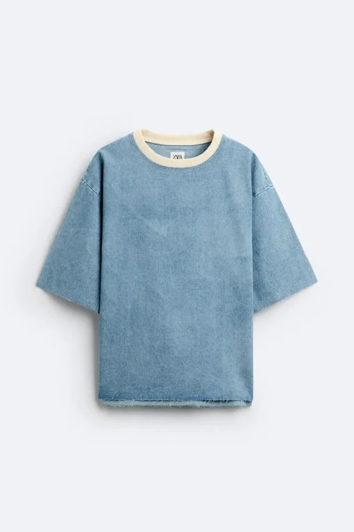 SUDADERA DENIM LAVADO