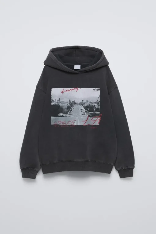 SUDADERA EFECTO LAVADO ESTAMPADA