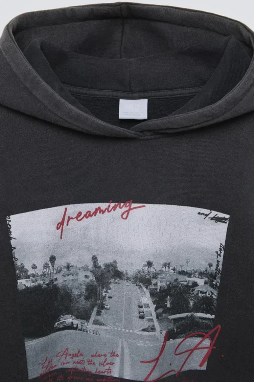 SUDADERA EFECTO LAVADO ESTAMPADA