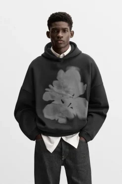 SUDADERA ESTAMPADO FLOR