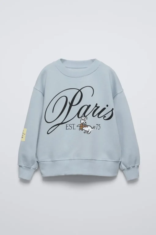 SUDADERA ESTAMPADO PARIS PERRITO