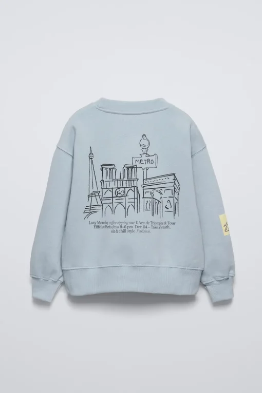 SUDADERA ESTAMPADO PARIS PERRITO