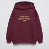 SUDADERA FORRADA CAPUCHA TEXTO