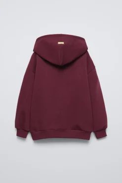 SUDADERA FORRADA CAPUCHA TEXTO