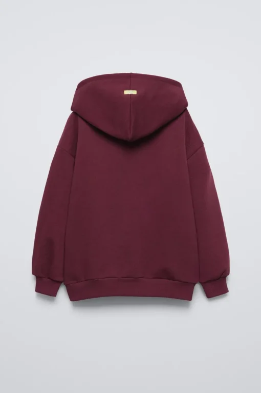 SUDADERA FORRADA CAPUCHA TEXTO