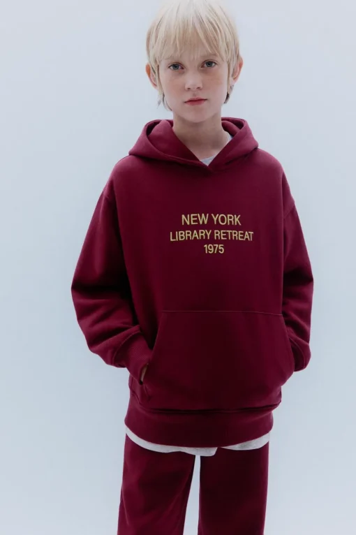 SUDADERA FORRADA CAPUCHA TEXTO