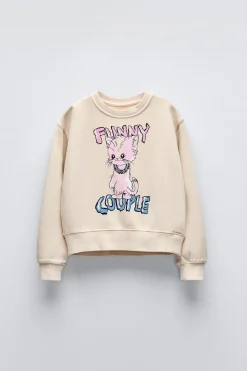 SUDADERA GATO CROP FIT