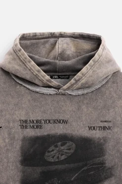 SUDADERA LAVADA ESTAMPADO