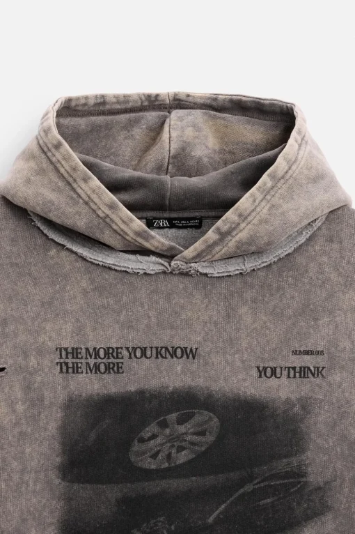 SUDADERA LAVADA ESTAMPADO