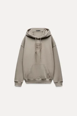 SUDADERA OVERSIZE ETIQUETA