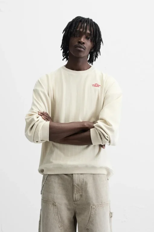 SUDADERA RAYAS BORDADO