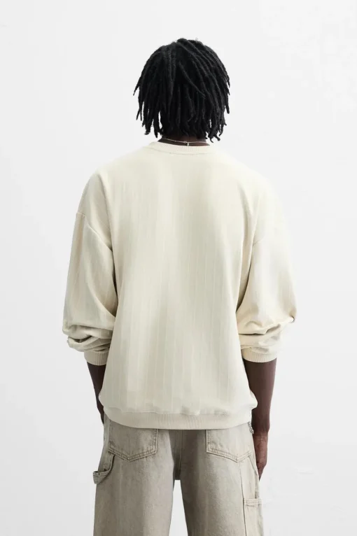 SUDADERA RAYAS BORDADO