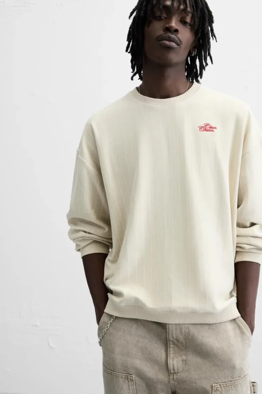 SUDADERA RAYAS BORDADO