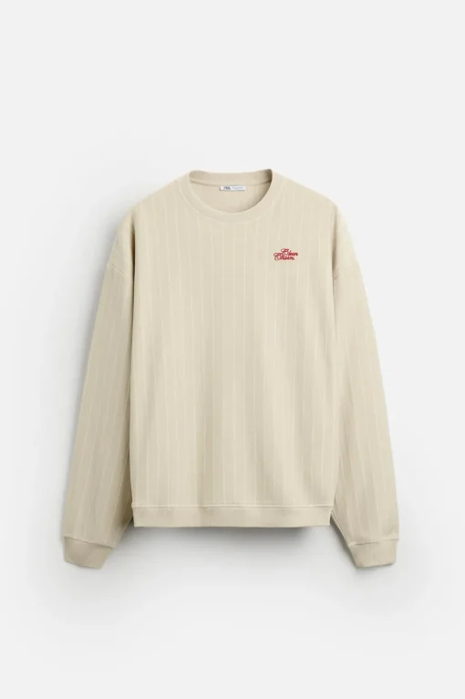 SUDADERA RAYAS BORDADO