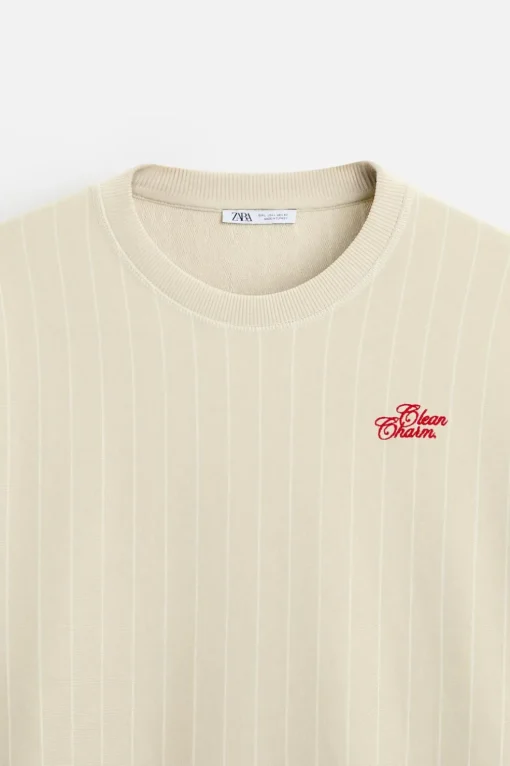SUDADERA RAYAS BORDADO