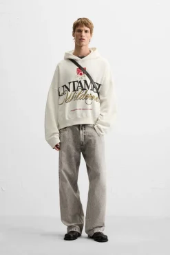 SUDADERA TEXTO ESTAMPADO