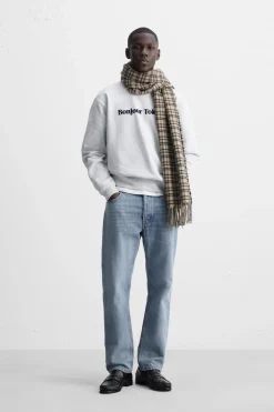 SUDADERA TEXTO ESTAMPADO