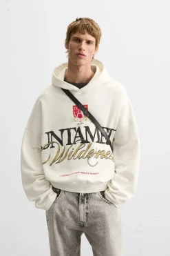 SUDADERA TEXTO ESTAMPADO