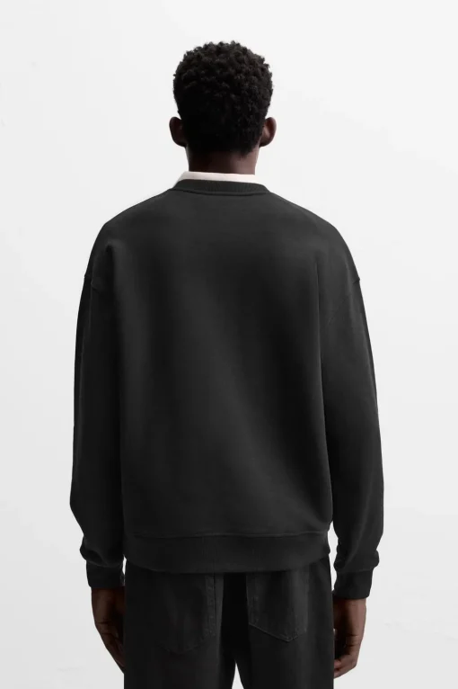 SUDADERA TEXTO ESTAMPADO