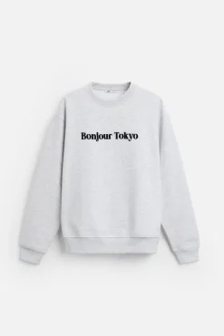 SUDADERA TEXTO ESTAMPADO