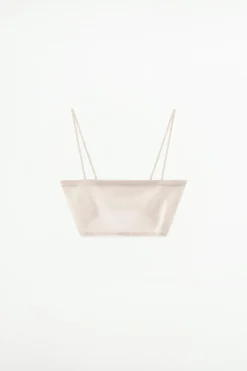 SUJETADOR BANDEAU PUNTO FINO LENTEJUELAS