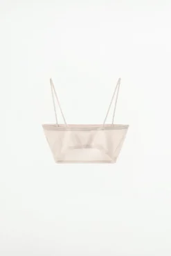 SUJETADOR BANDEAU PUNTO FINO LENTEJUELAS