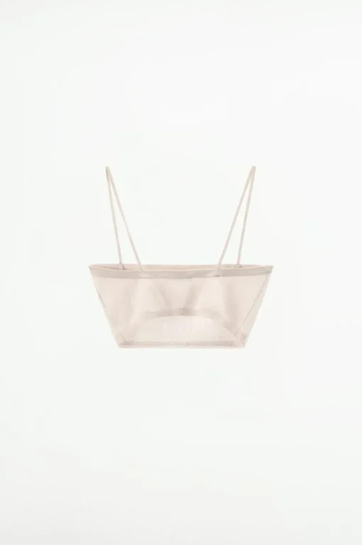 SUJETADOR BANDEAU PUNTO FINO LENTEJUELAS