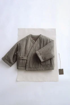 TIMELESZ - CHAQUETA KIMONO CUADRO VICHY