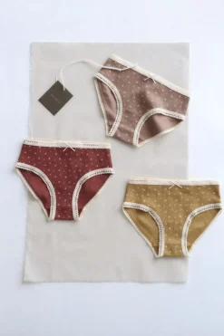TIMELESZ - PACK DE TRES BRAGUITAS FLORES PUNTILLA
