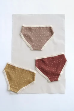 TIMELESZ - PACK DE TRES BRAGUITAS FLORES PUNTILLA