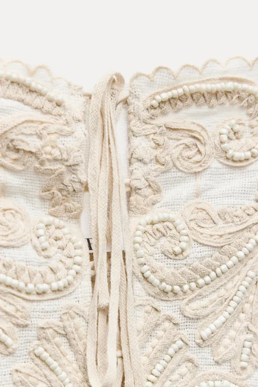 TOP BORDADOS ABALORIOS