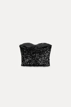 TOP BUSTIER LENTEJUELAS