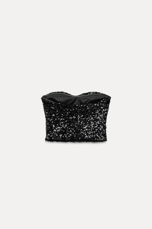 TOP BUSTIER LENTEJUELAS