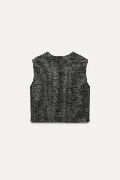 TOP CHALECO ESTRUCTURA BOTONES