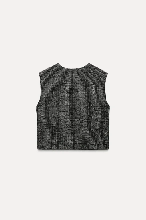 TOP CHALECO ESTRUCTURA BOTONES