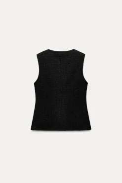 TOP CHALECO LARGO ESTRUCTURA