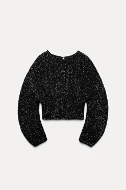 TOP CROP LENTEJUELAS