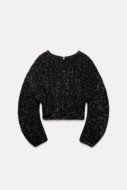TOP CROP LENTEJUELAS