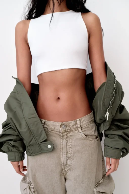 TOP CROP POLIAMIDA